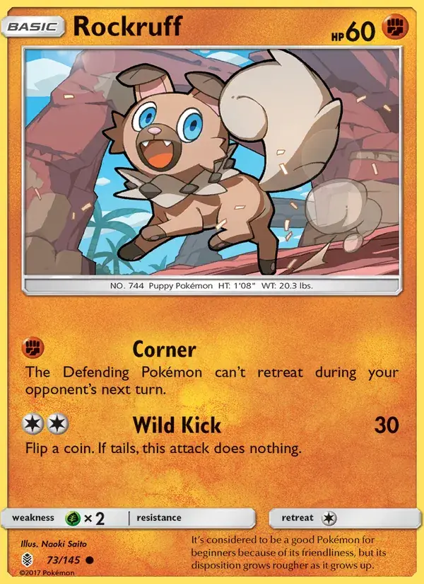 Rockruff - 73/169 - Guardians Rising