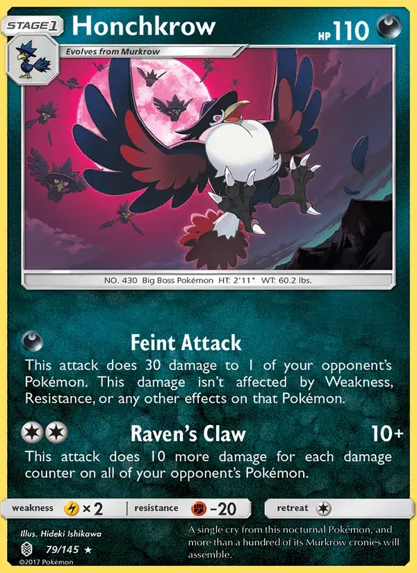Honchkrow - 79/169 - Guardians Rising
