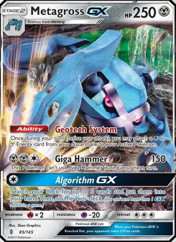 Metagross GX - 85/169 - Guardians Rising