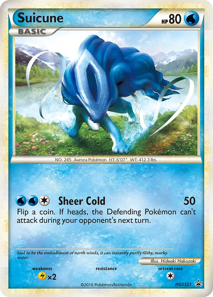 Suicune - HGSS21/25 - Promo HGSS