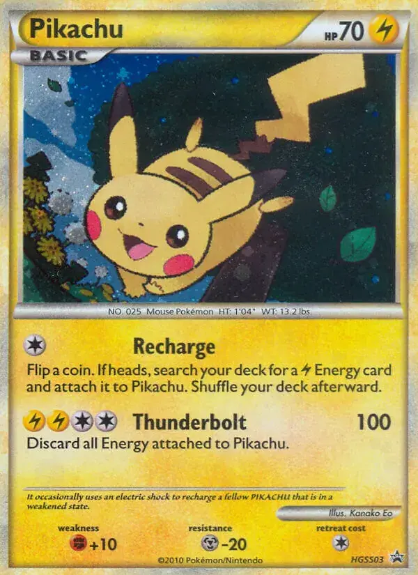 Pikachu - HGSS03/25 - Promo HGSS