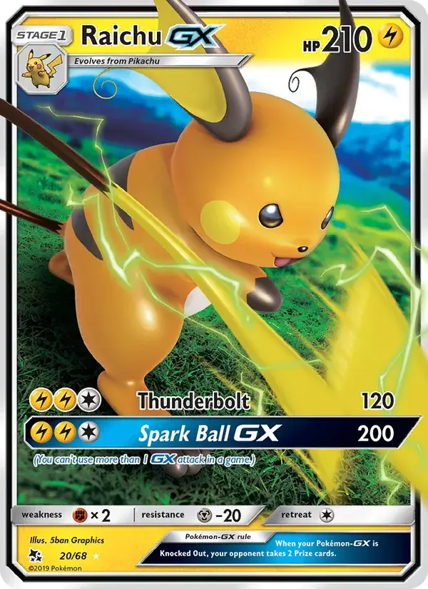 Raichu-GX - 20/69 - Destinées Occultes