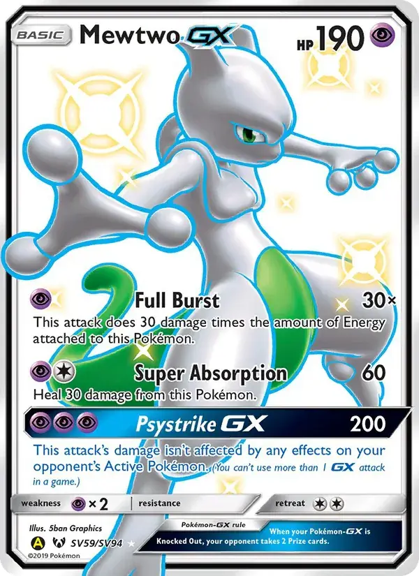 Mewtwo-GX - SV59/69 - Destinées Occultes