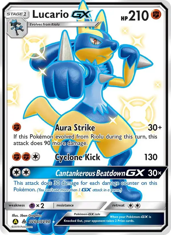 Lucario-GX - SV64/69 - Destinées Occultes