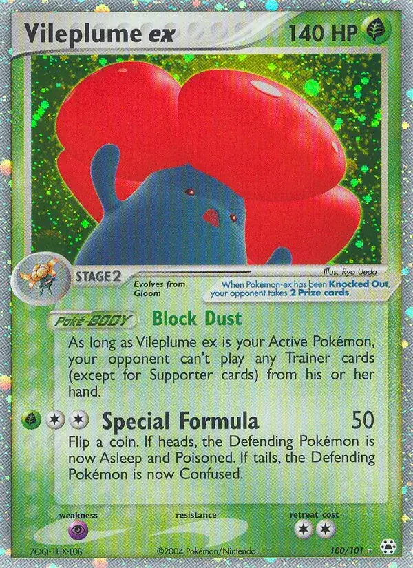 Vileplume ex - 100/102 - Hidden Legends