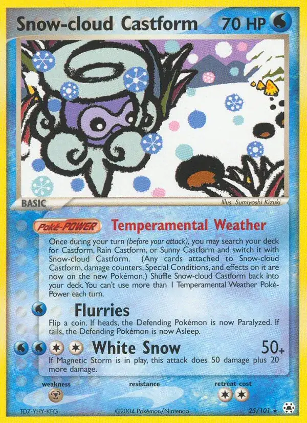 Snow-cloud Castform - 25/102 - Hidden Legends