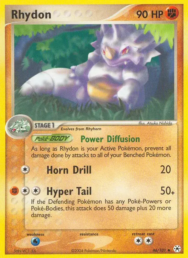 Rhydon - 46/102 - Hidden Legends