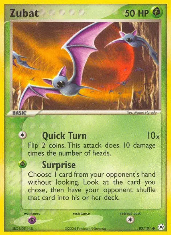 Zubat - 83/102 - Hidden Legends