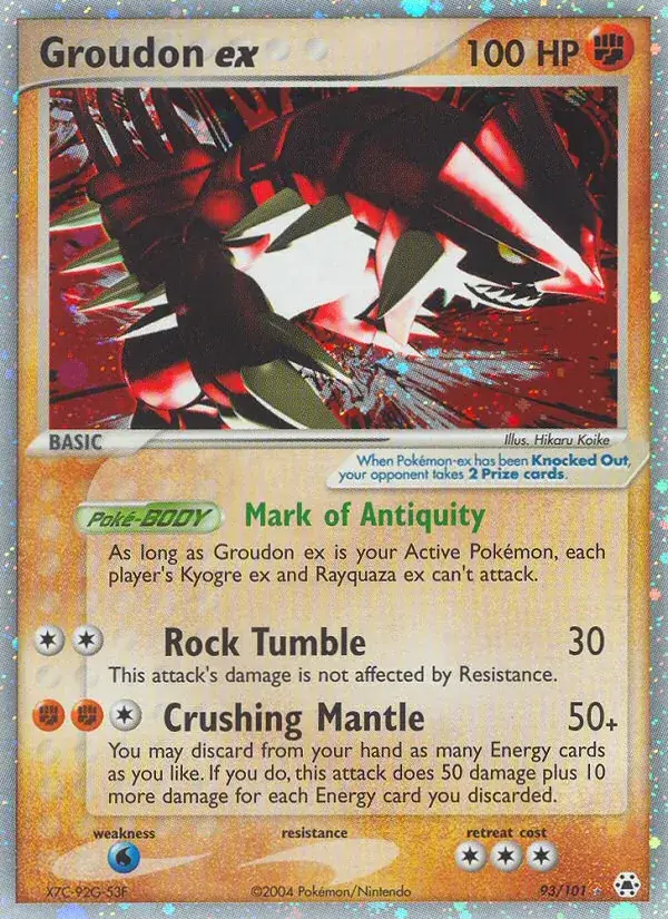 Groudon ex - 93/102 - Hidden Legends
