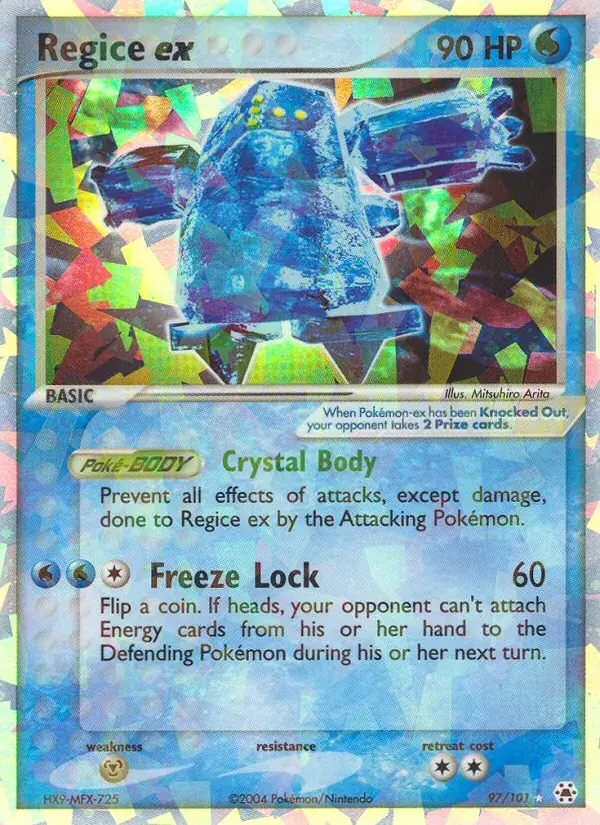 Regice ex - 97/102 - Hidden Legends