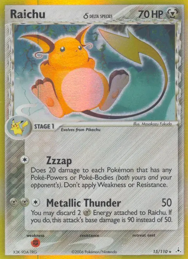 Raichu δ - 15/111 - Holon Phantoms