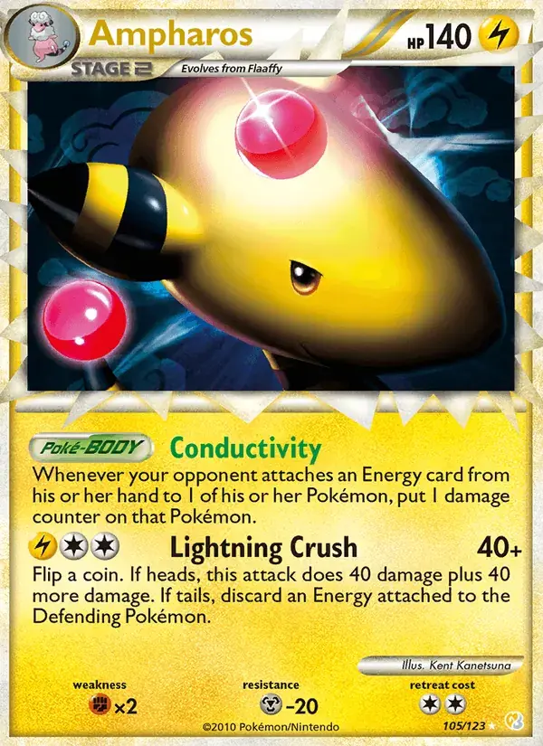Ampharos - 105/124 - HeartGold SoulSilver