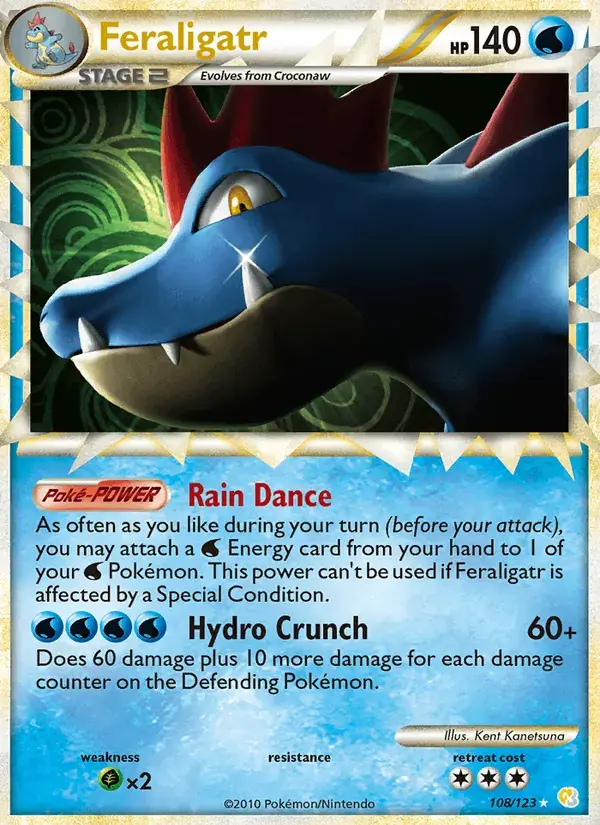 Feraligatr - 108/124 - HeartGold SoulSilver