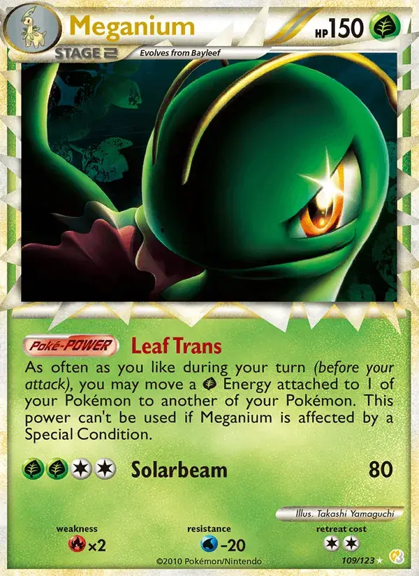 Meganium - 109/124 - HeartGold SoulSilver