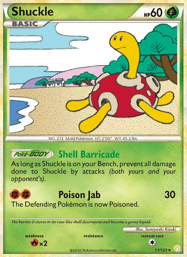 Shuckle - 11/124 - HeartGold SoulSilver