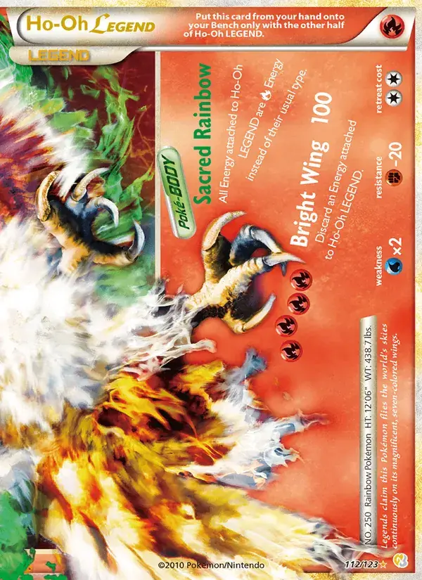 Ho-Oh LEGEND - 112/124 - HeartGold SoulSilver