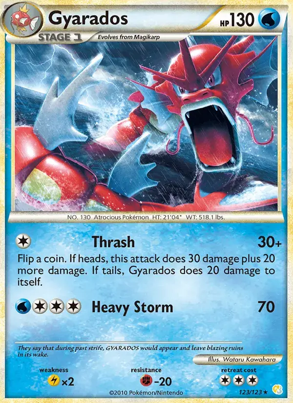 Gyarados - 123/124 - HeartGold SoulSilver