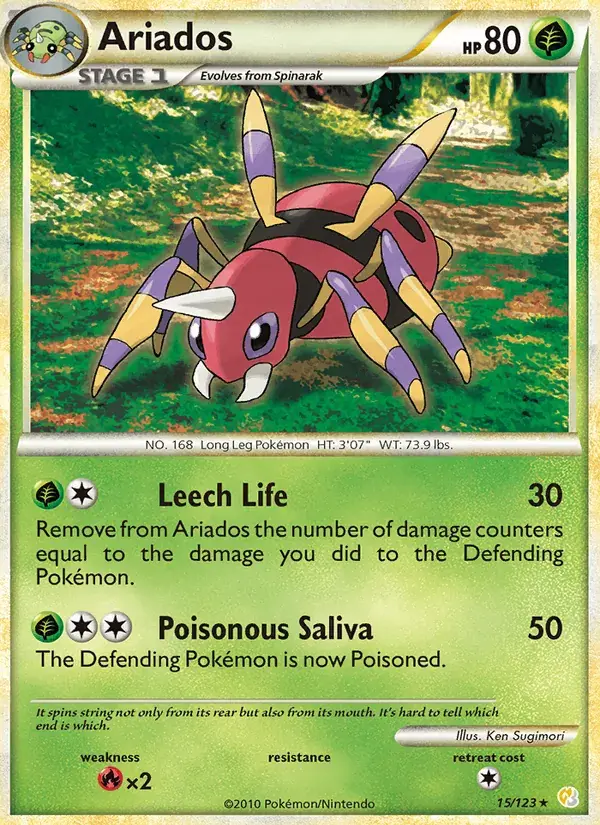 Ariados - 15/124 - HeartGold SoulSilver