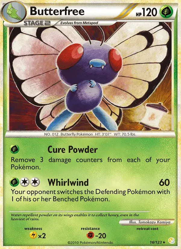 Butterfree - 16/124 - HeartGold SoulSilver
