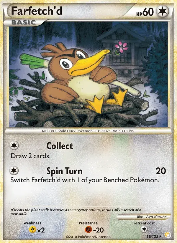 Farfetch'd - 19/124 - HeartGold SoulSilver