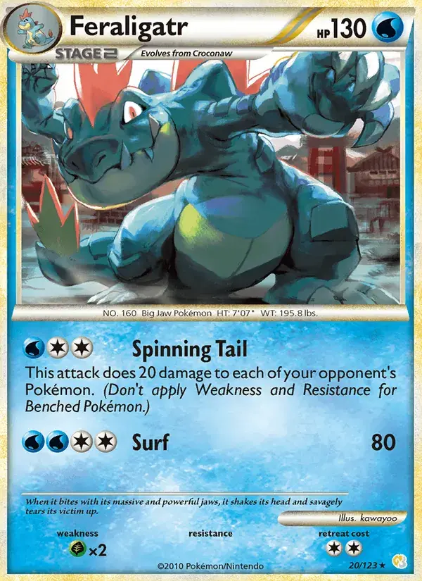 Feraligatr - 20/124 - HeartGold SoulSilver
