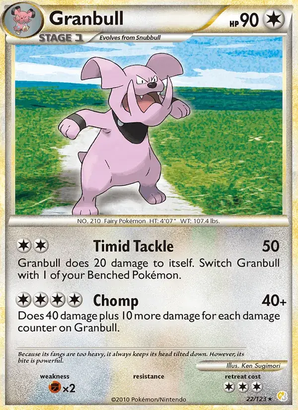 Granbull - 22/124 - HeartGold SoulSilver