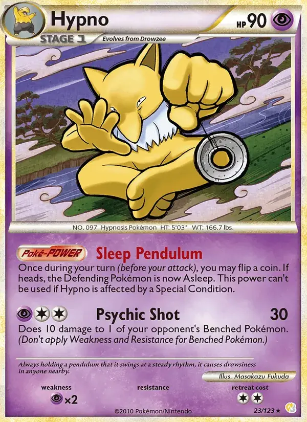 Hypno - 23/124 - HeartGold SoulSilver