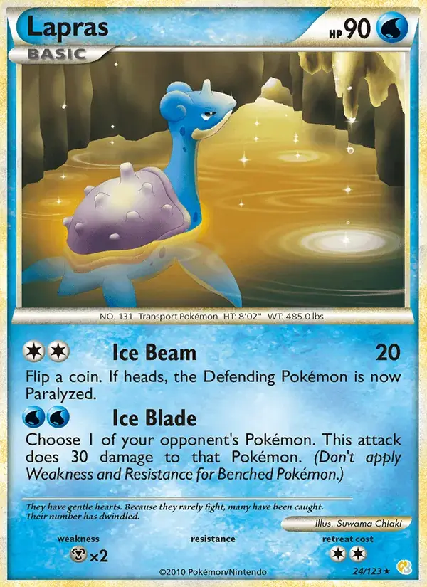 Lapras - 24/124 - HeartGold SoulSilver