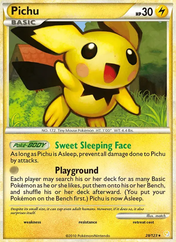 Pichu - 28/124 - HeartGold SoulSilver