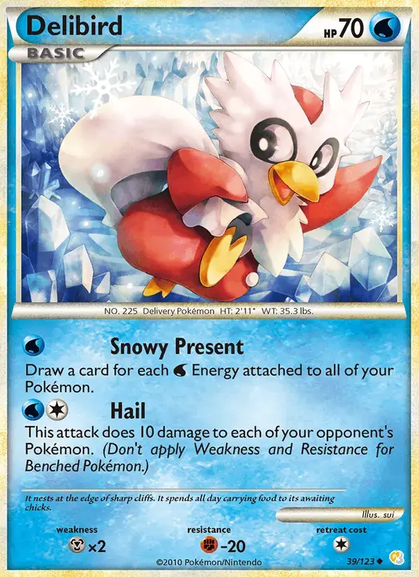 Delibird - 39/124 - HeartGold SoulSilver