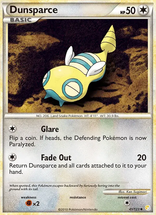 Dunsparce - 41/124 - HeartGold SoulSilver