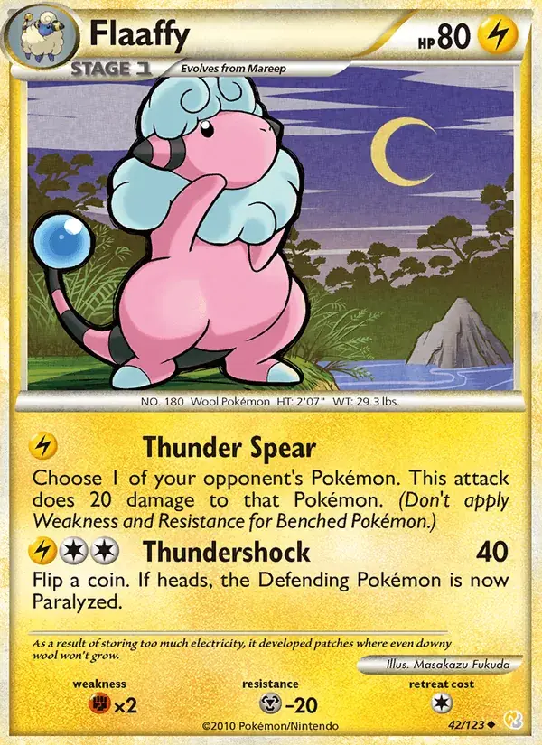 Flaaffy - 42/124 - HeartGold SoulSilver