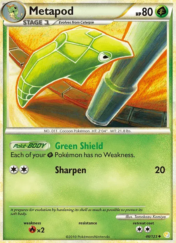 Metapod - 46/124 - HeartGold SoulSilver