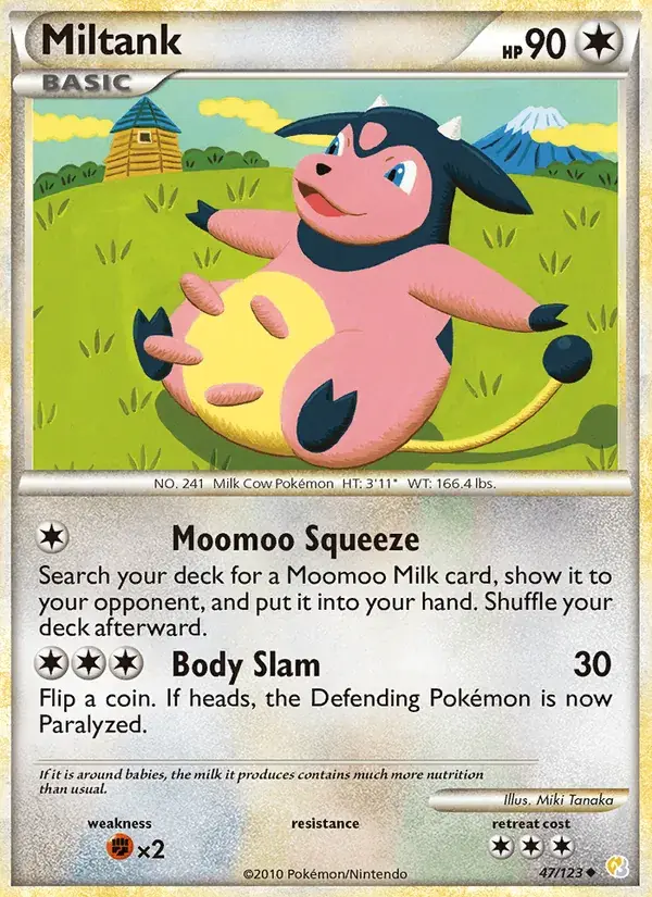 Miltank - 47/124 - HeartGold SoulSilver
