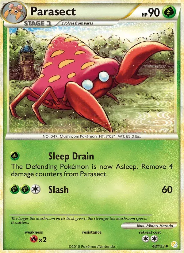 Parasect - 48/124 - HeartGold SoulSilver