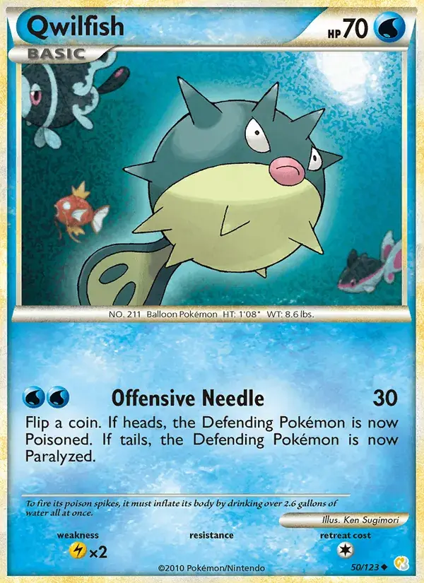 Qwilfish - 50/124 - HeartGold SoulSilver