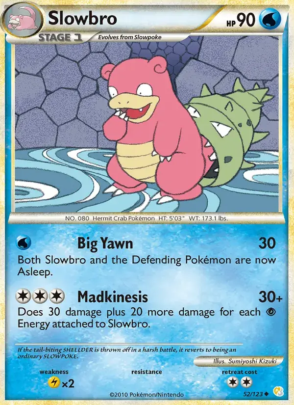 Slowbro - 52/124 - HeartGold SoulSilver