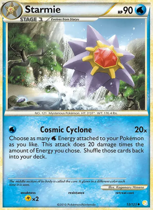 Starmie - 53/124 - HeartGold SoulSilver