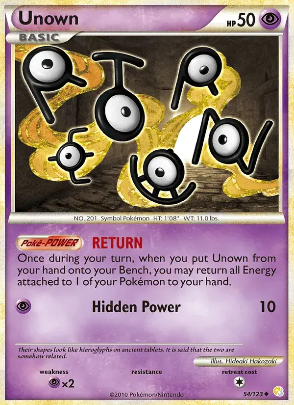 Unown - 54/124 - HeartGold SoulSilver