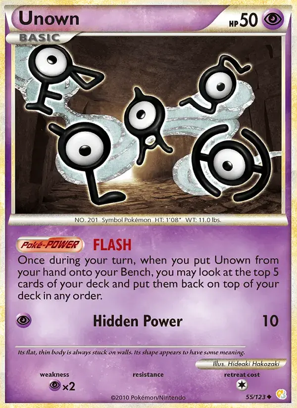 Unown - 55/124 - HeartGold SoulSilver