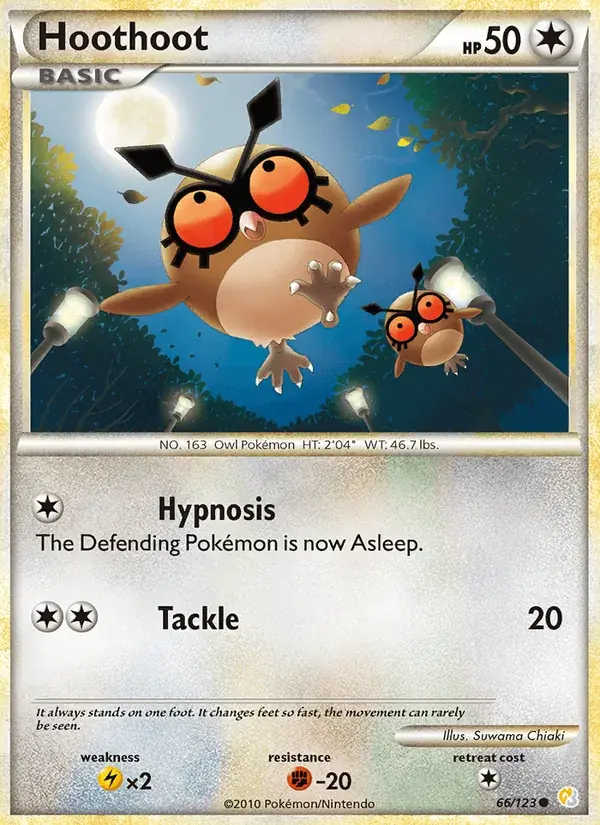 Hoothoot - 66/124 - HeartGold SoulSilver