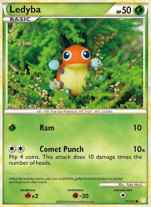 Ledyba - 71/124 - HeartGold SoulSilver
