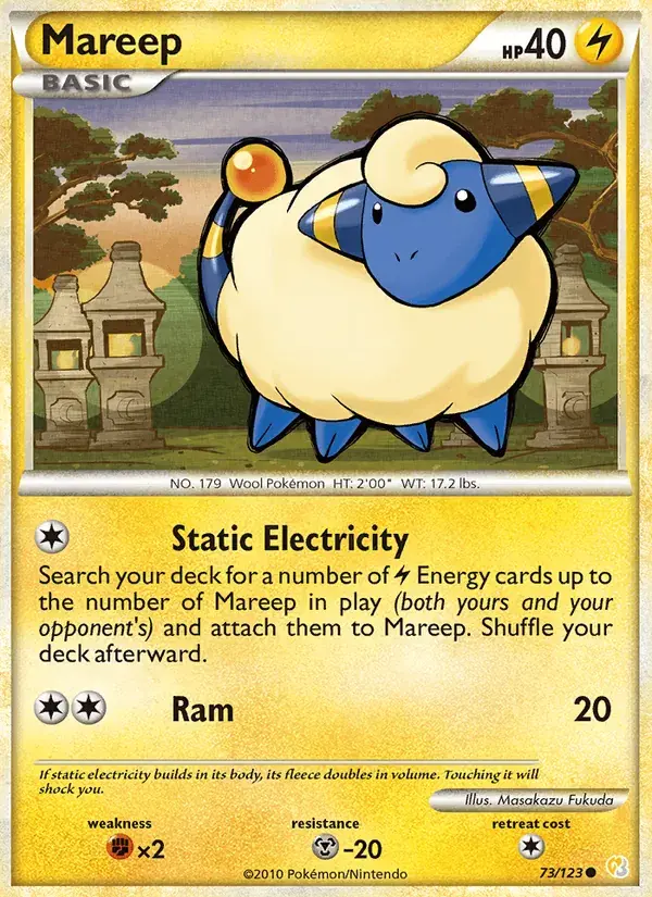 Mareep - 73/124 - HeartGold SoulSilver