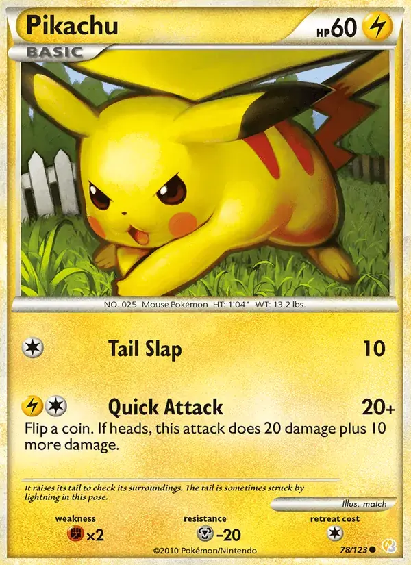 Pikachu - 78/124 - HeartGold SoulSilver