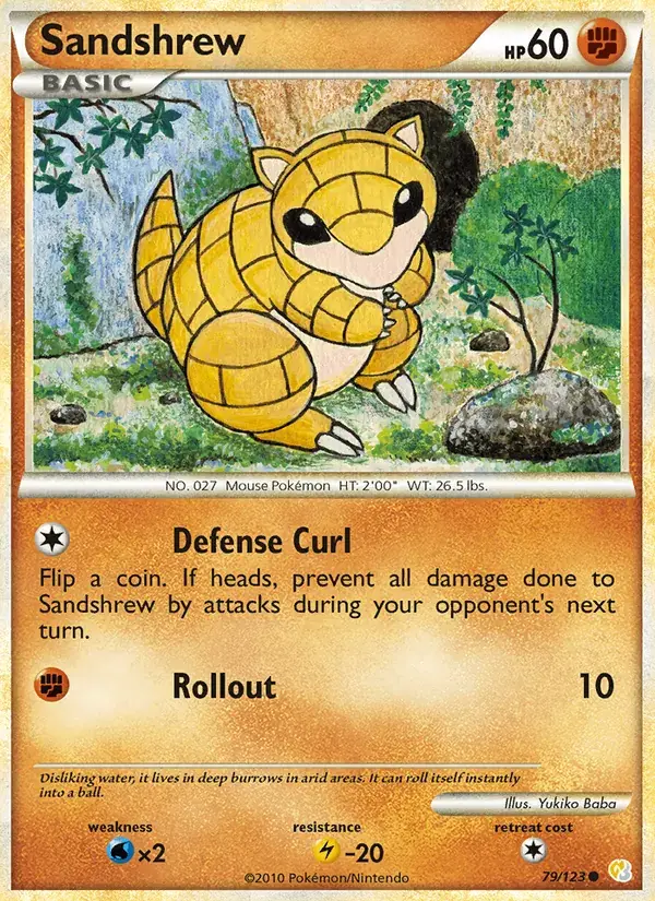 Sandshrew - 79/124 - HeartGold SoulSilver