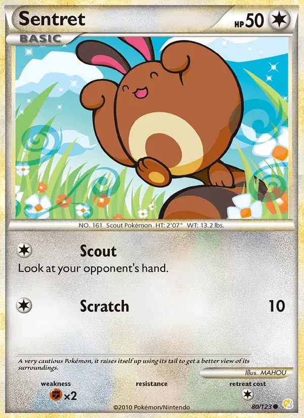 Sentret - 80/124 - HeartGold SoulSilver