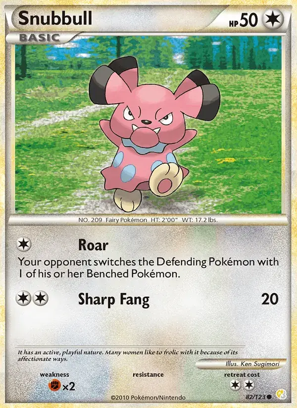 Snubbull - 82/124 - HeartGold SoulSilver