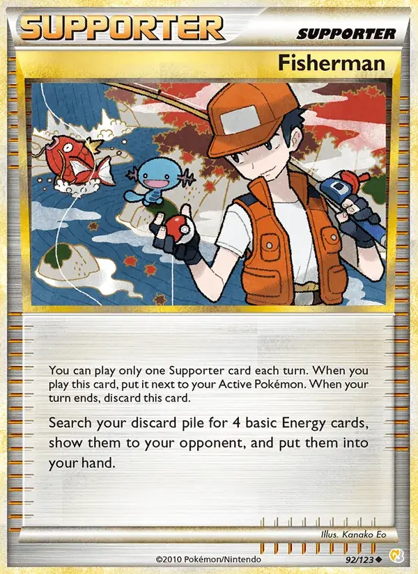 Fisherman - 92/124 - HeartGold SoulSilver