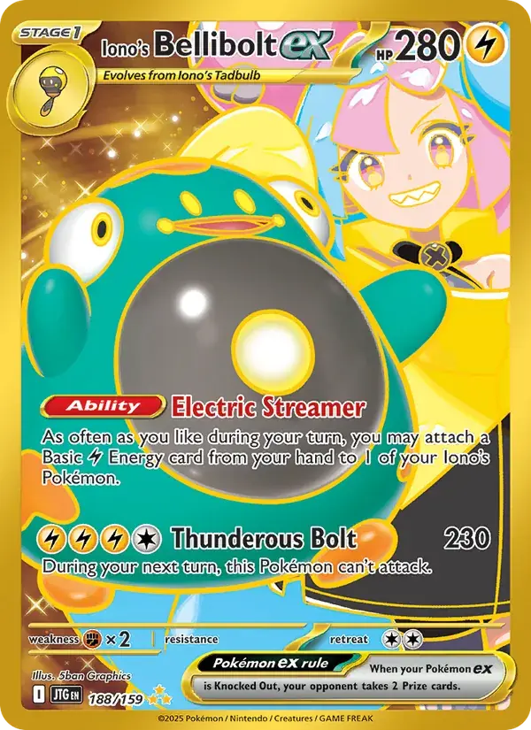 Iono's Bellibolt ex - 188/190 - Journey Together