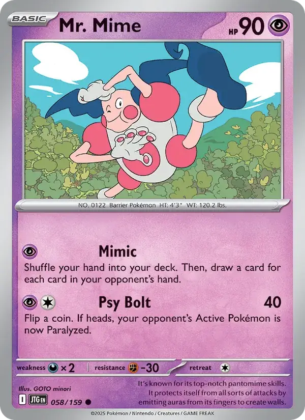 Mr. Mime - 058/190 - Journey Together